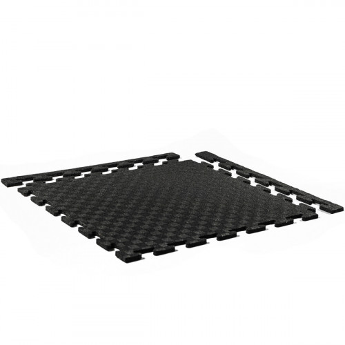 Усиленный черный мат-пазл 48х48 см, 8 мм (High Density)
