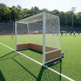 Стальные ворота для хоккея на траве (3,66 х 2,14 м), АТ704